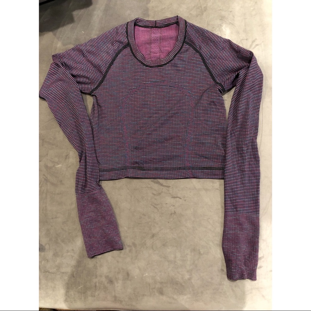 lululemon custom crop ls swiftly
